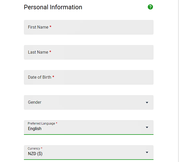 jackpot city registration step
