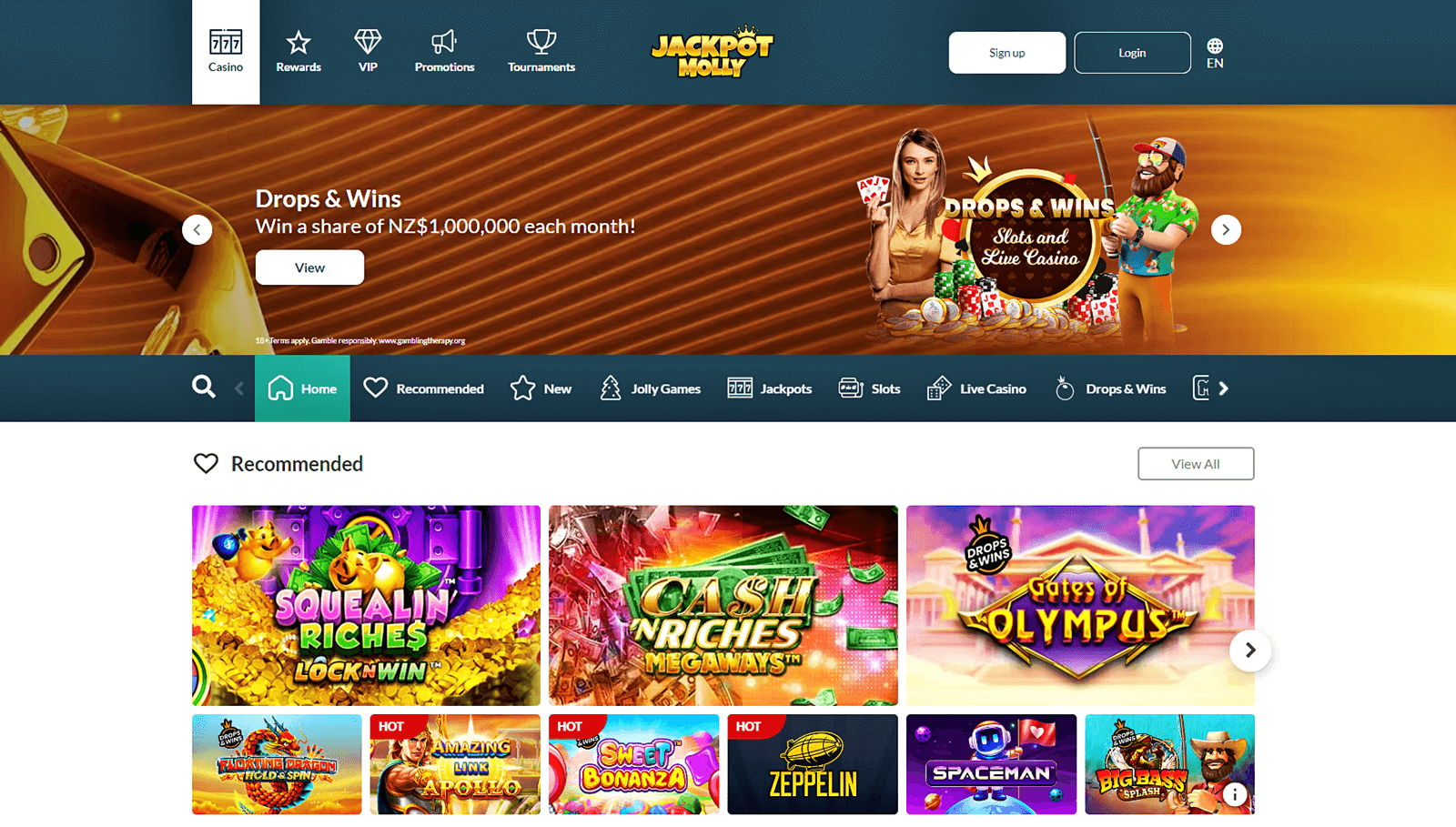 Jackpot Molly Casino Site NZ