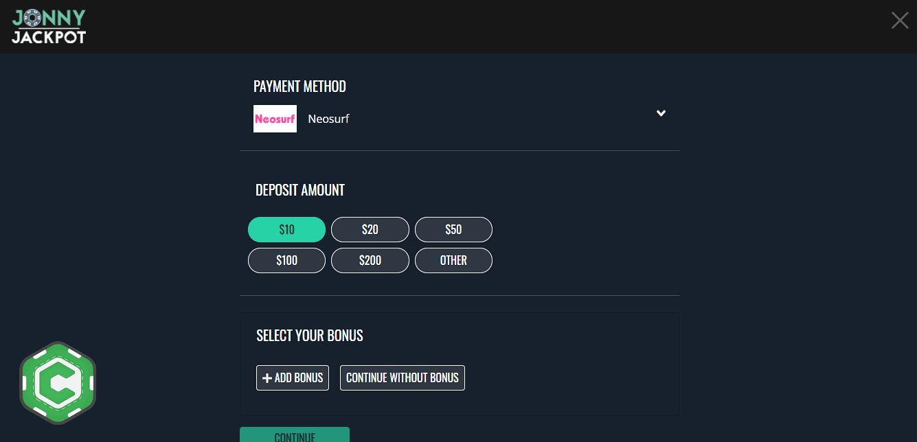 neosurf deposit step