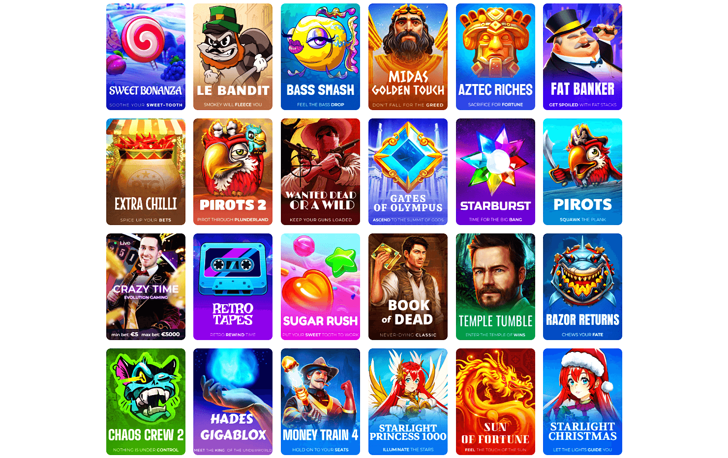 Tsars Casino Games Collection